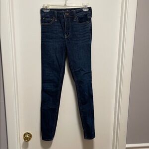 Hollister Dark Blue High Rise Super Skinny Jeans